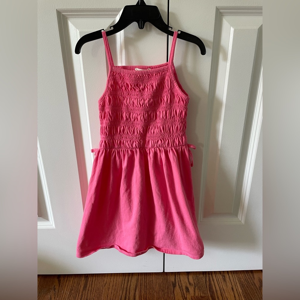💕🎀Pink J.Crew dress in XS. Bow details on side. 💯 cotton🎀💕